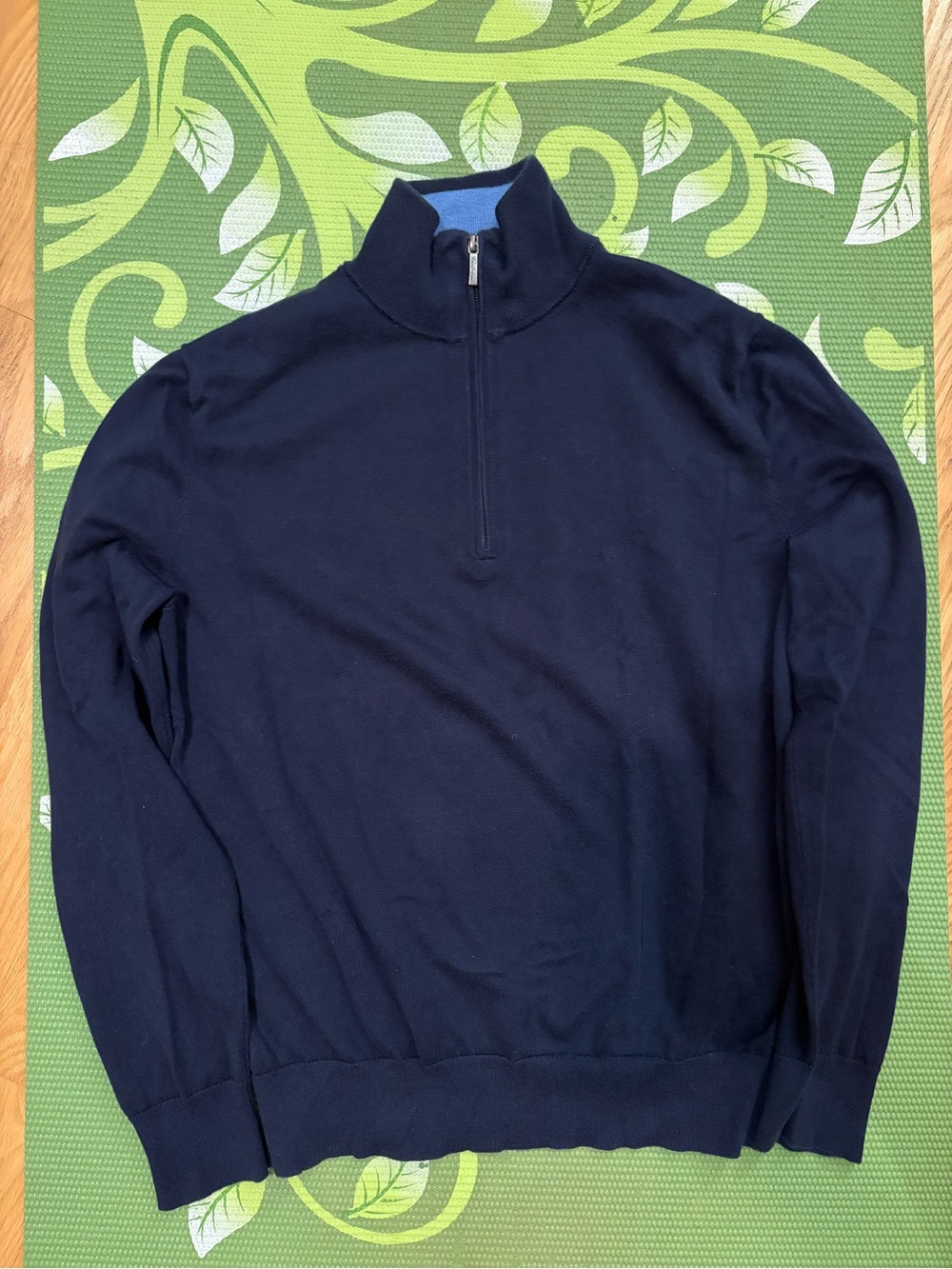 Brooks Brothers Navy Half-Zip Pullover Sweater